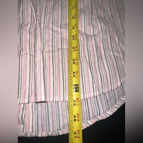 Madewell Courier Button-Back Oversized Fit Striped Shirt Size Medium EUC - Picture 11 of 11